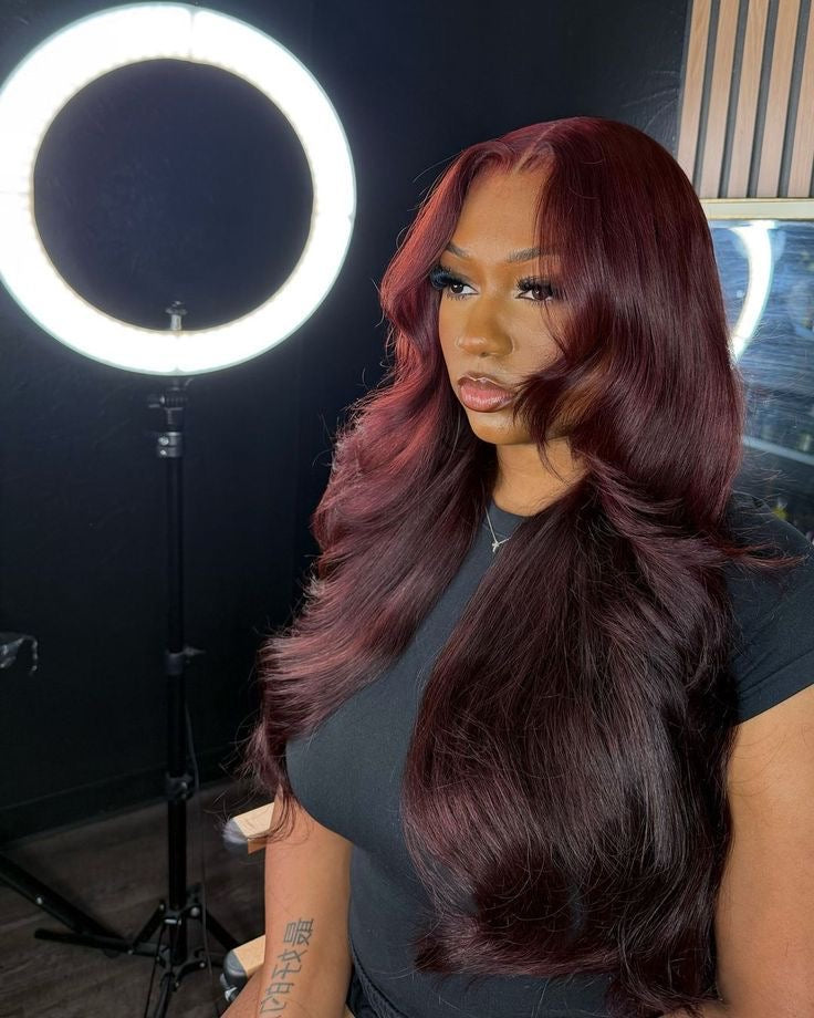 Burgundy Body Wave Bundle Deals