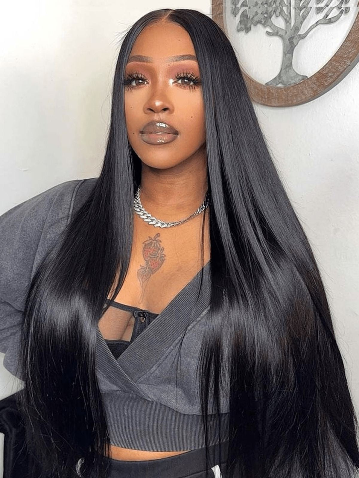 Brazilian Silky Straight 2x6 Transparent Closure
