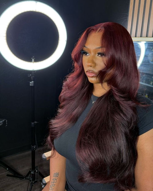 Burgundy Body Wave Bundle Deals