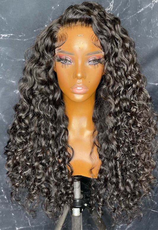 Raw Indian Curly 4x4 Transparent Closure