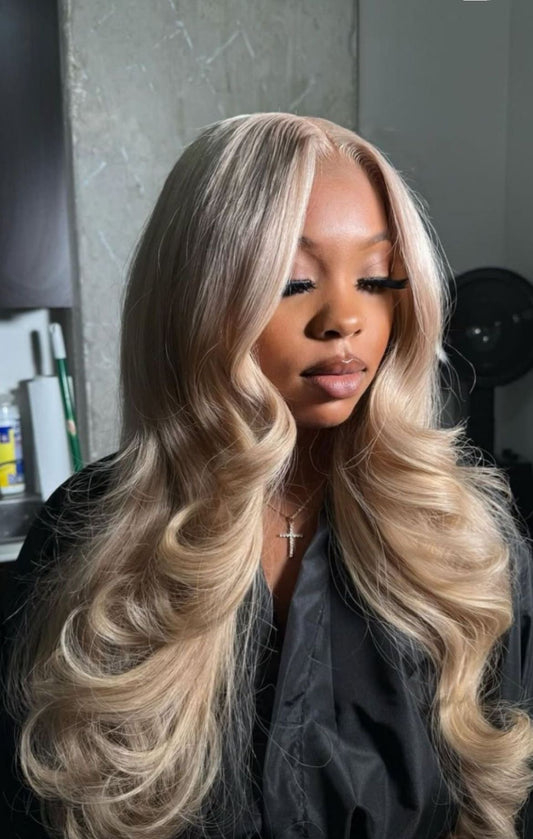 Russian Blonde Brazilian Straight Closure