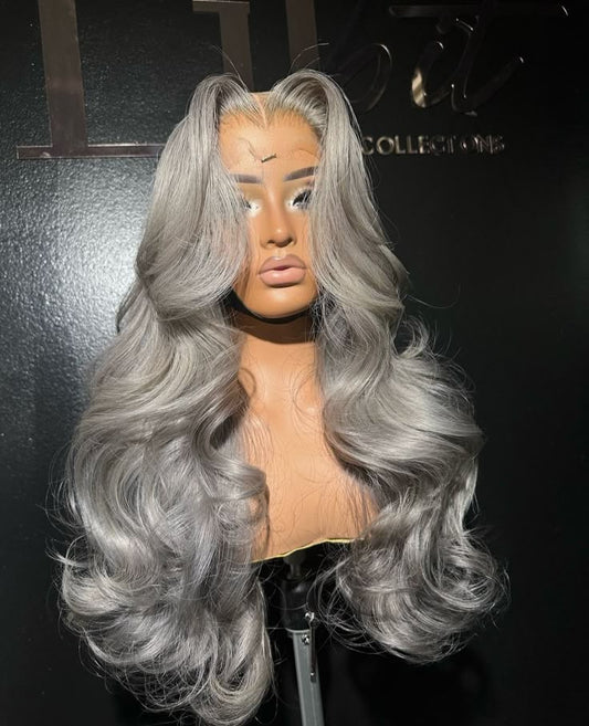 Vietnamese Natural Gray Hair Extensions